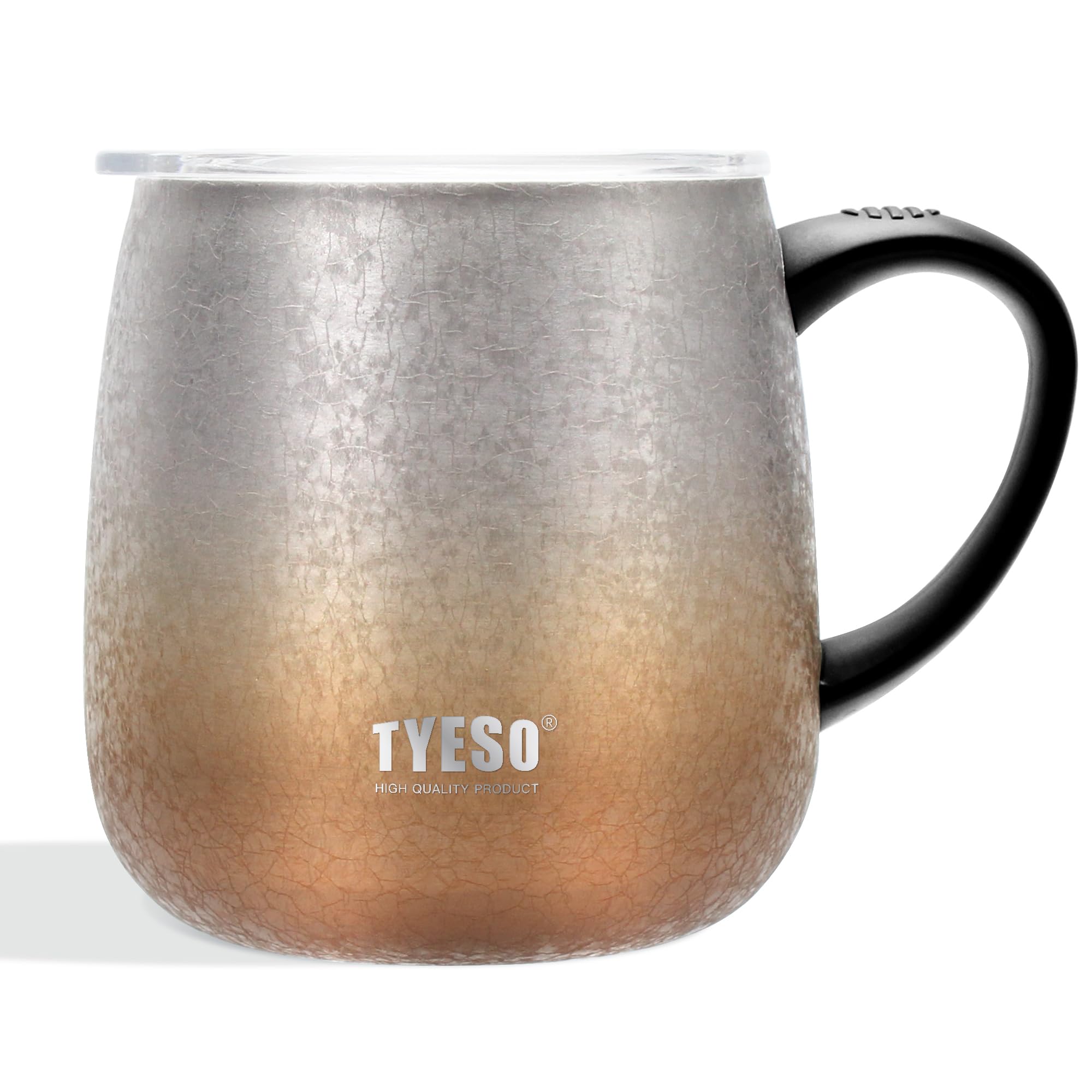 【送料無料】TYESO 真空断熱マグカップ ステンレスマグ マグボトル カフェマグ 蓋付き 保温保冷 直接ド..