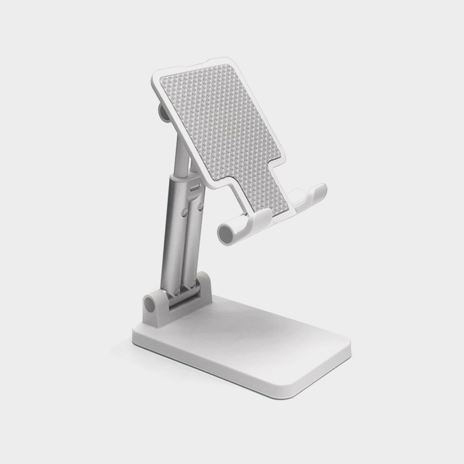【送料無料】スマホスタンド ホルダー角度、幅と高さ調整可能な携帯電話卓上スタンド PCスタンド【滑り止め/充電便利/折りたたみ式】 iPhone/iPad/Android/Nintendo Switch Lite/Kindleなど携帯電話 タブレット ゲーム機 電子書籍 ホワイト