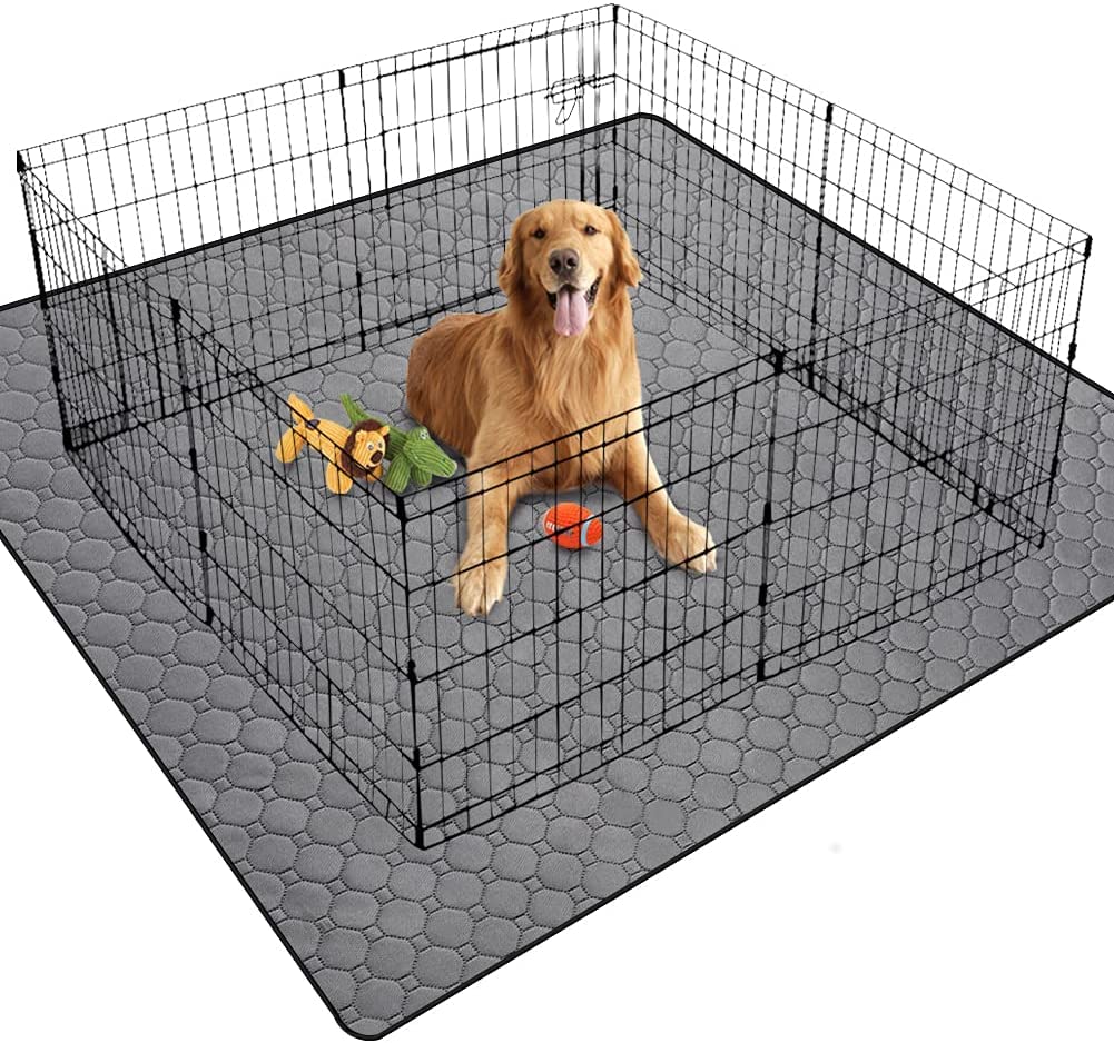 【送料無料】ペットシーツ 洗える ペット用おしっこマット 猫 犬用 おしっこパッド ペット用 トイレ下敷きマット 速乾 洗える 大判サイズ 多頭飼いに最適（グレー182*182cm）