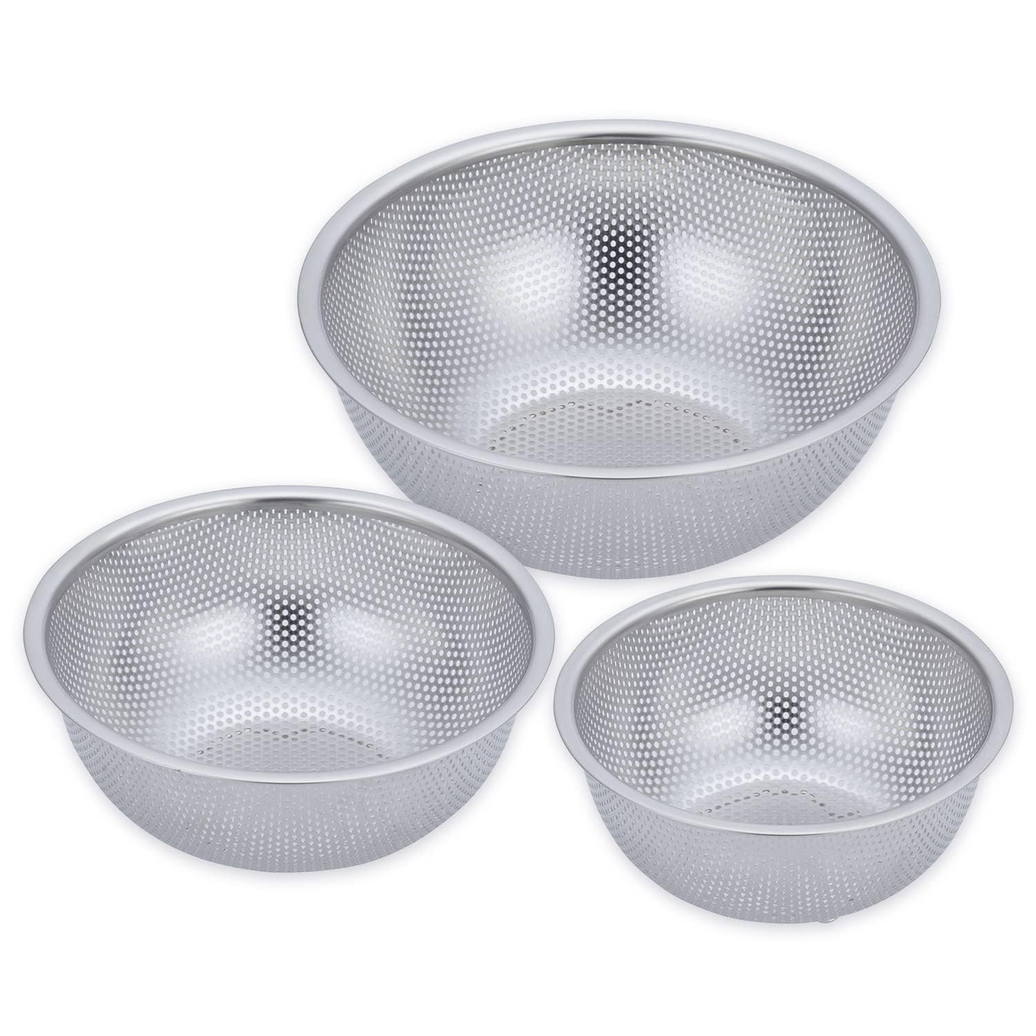 【送料無料】貝印 KAI ステンレス パンチングボウル 3点セット 調理器具 一人暮らし 18cm 21cm 24cm ス..