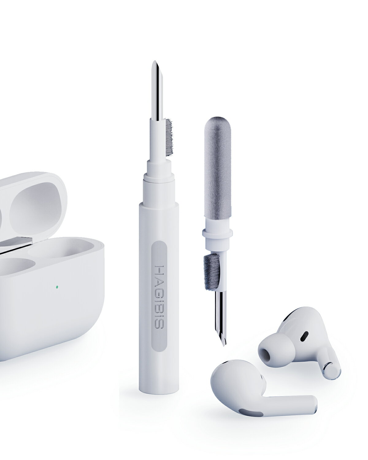 ������̵����Hagibis �ֹ������ʡ� ¿��ǽairpods�ݽ�ƻ�� �磻��쥹����ۥ� 3-in-1 airpod cleaner ����ѥ��� blueto...