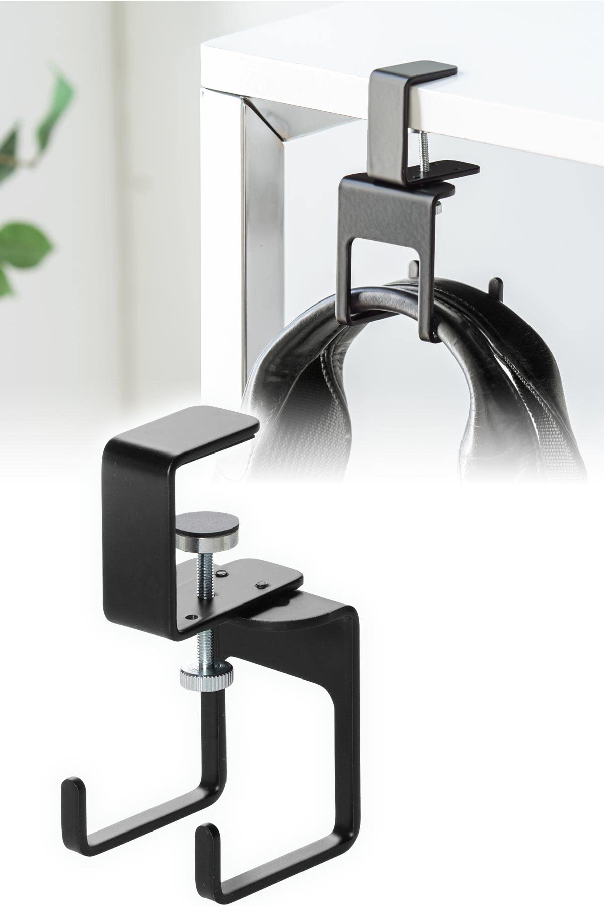 【送料無料】サンワダイレクト デスク フック クランプ ヘッドホンハンガー 耐荷重3kg スチール製 フッ..