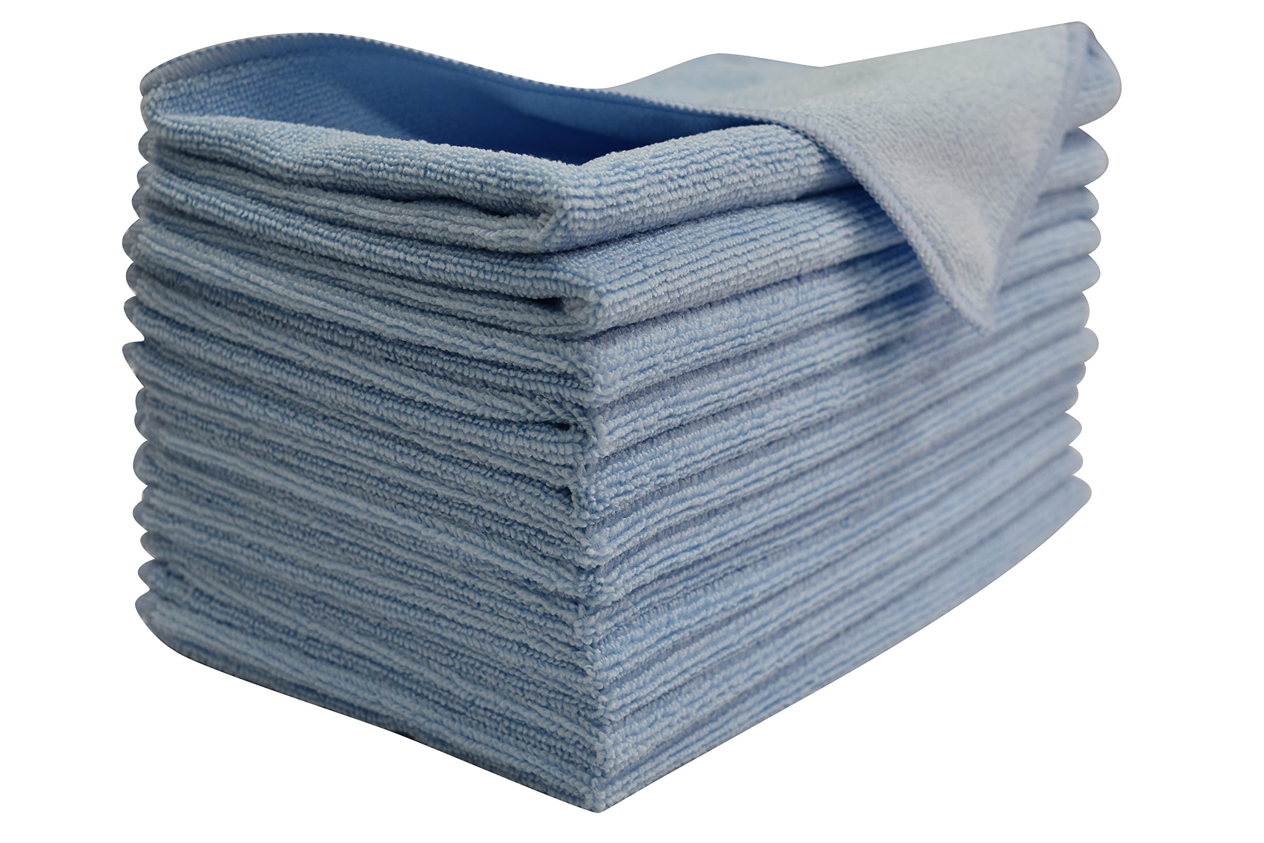 【送料無料】TARO WORKS 洗車タオル 吸水 コーティング剤 拭き上げ クロス 12枚 30x50 水色