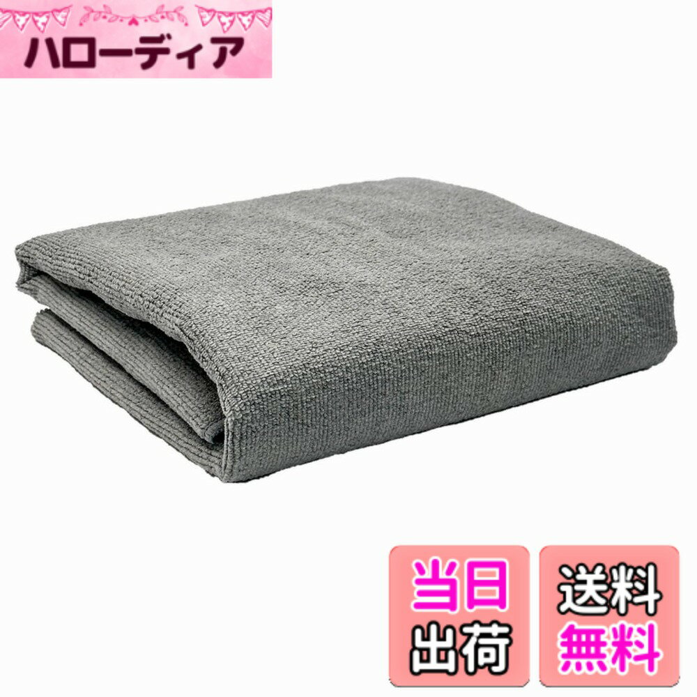 【送料無料】TARO WORKS 洗車タオル マイクロファイバー ふき取り 磨き上げクロス 業務用 大判 灰1枚