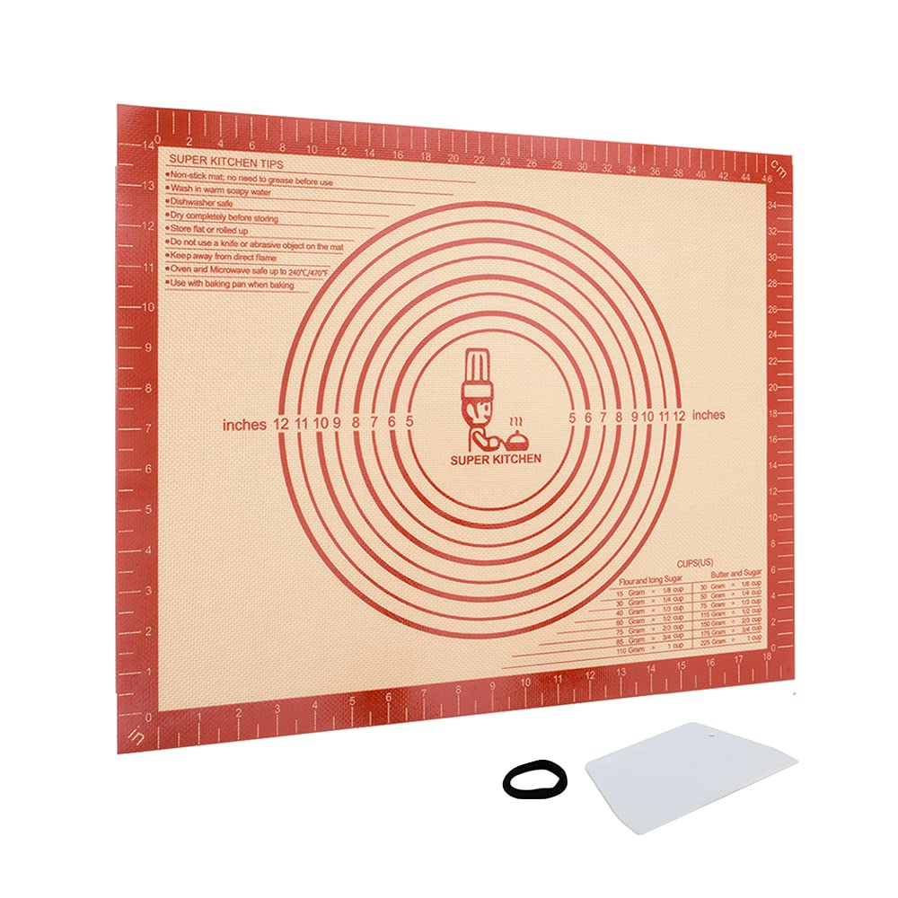 【送料無料】大きいサイズクッキングマット 食品級シリコーン 製菓マット 目盛り付き 50×40cm キッチン..