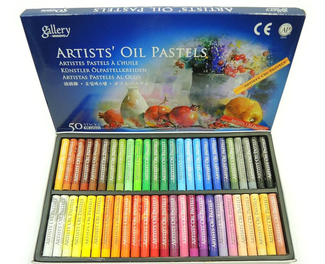 【送料無料】Gallery 画材 オイル パステル 48色 50本セット ARTIST'S OIL PASTELS めくるめく パステル の世界へ