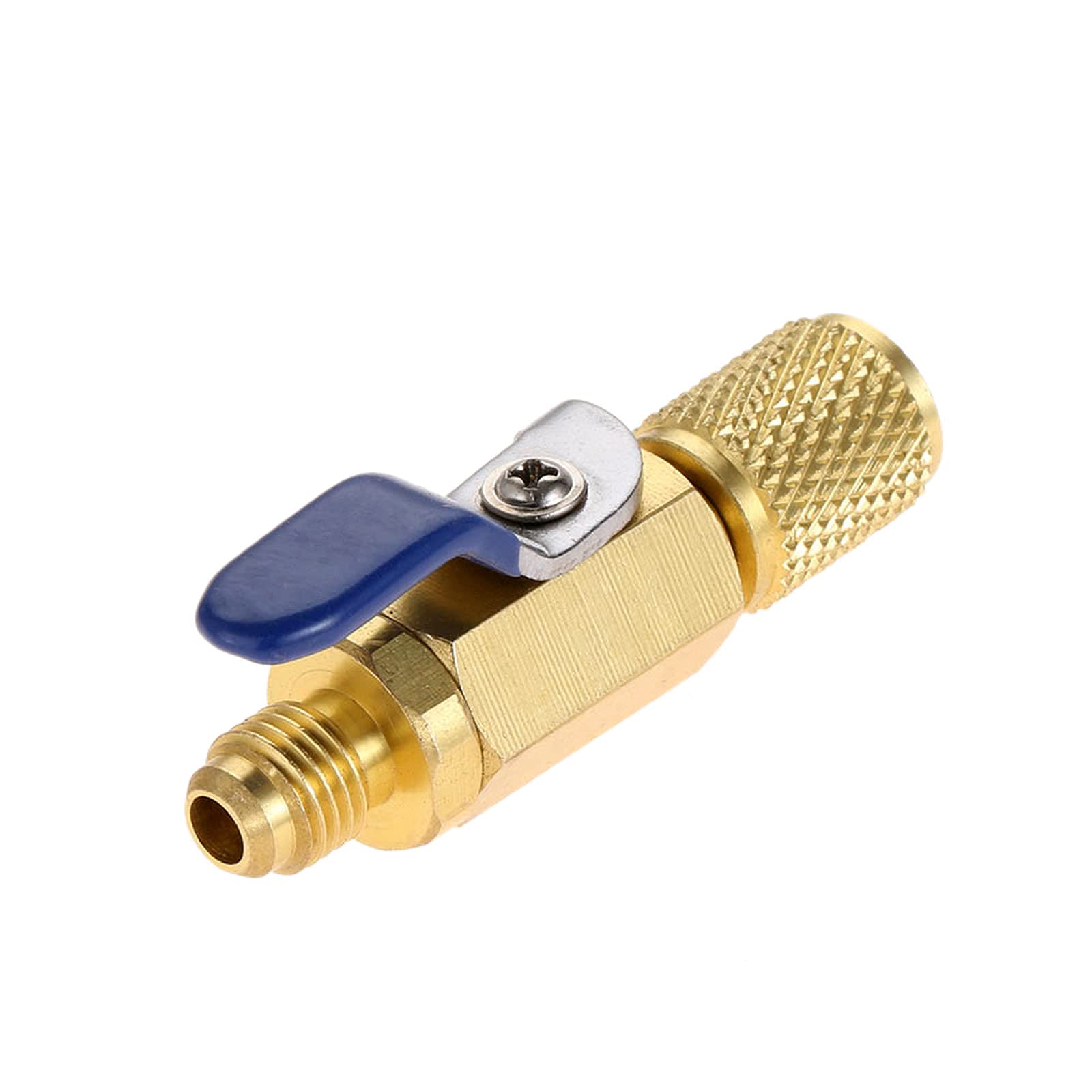 【送料無料】HZ-MONSTAR ボールバルブ 冷媒用 エアコン ガスチャージ オイルチャージ R12 R22 真鍮 ス..