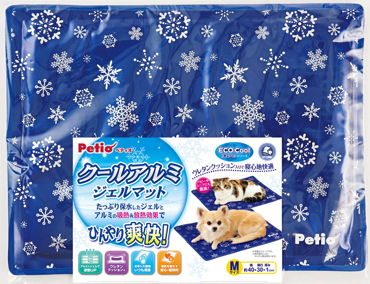【送料無料】ペティオ (Petio) クールアルミジェルマット ペット用 M サイズ