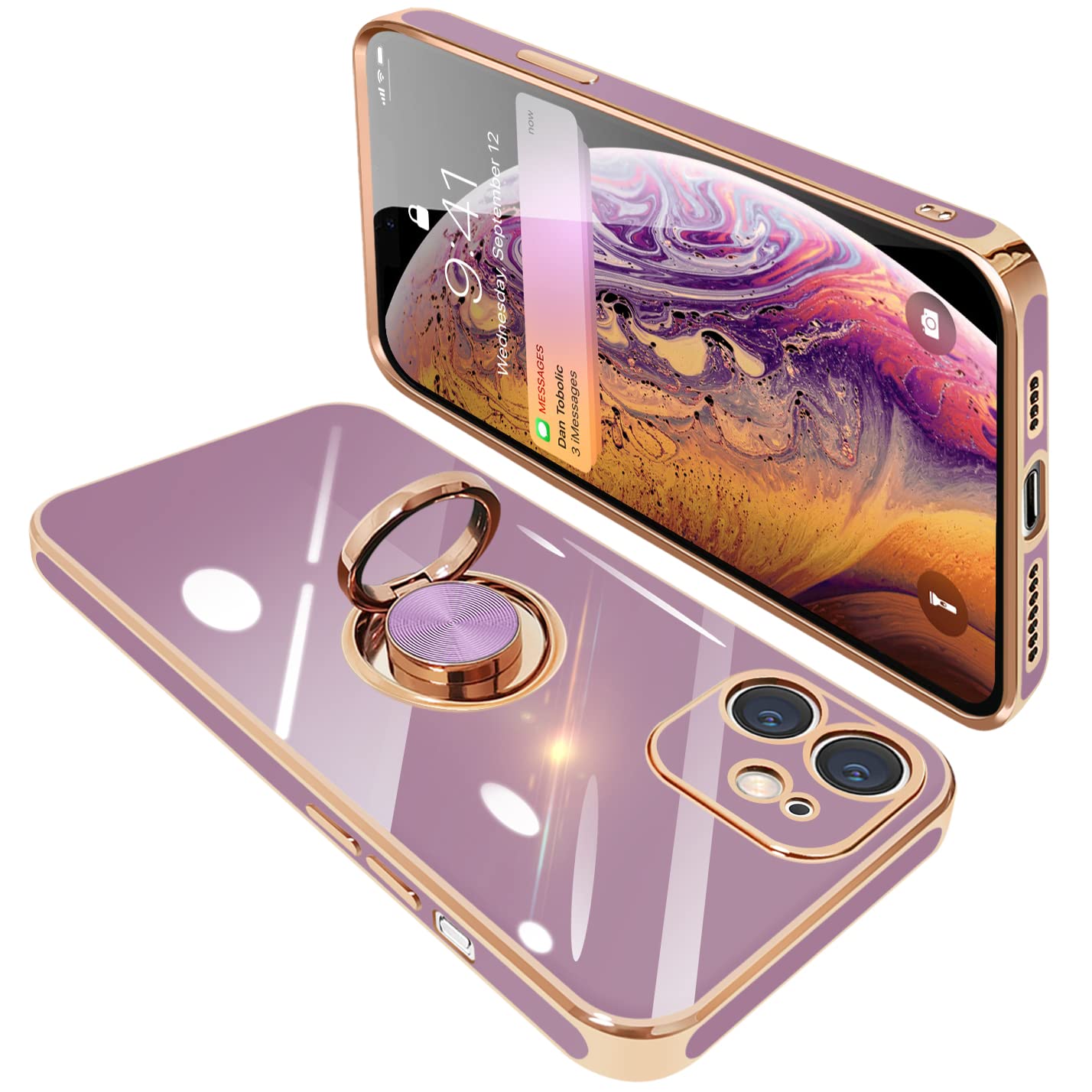 商品情報商品の説明主な仕様 【対応機種】iPhone12Mini（5.4インチ）用 リング付き ケース。ご希望の商品、カラー、対応機種を十分ご確認の上、ご注文頂きますようお願い申し上げます。（※注意事項: ワイヤレス充電対応不可）【リングの機能＆スタンド機能】360°回転可能リングホルダーです。片手で携帯を操作でき、滑り止め、落下などのことを防げます。リング.ホルダーの機能は携帯を横に放置できて、いつでもどこでも音楽、映画などの娯楽番組を思い切り楽しめます。【電気メッキフレーム】iPhone 12Mini バンパーコーティングは高度な電気メッキ技術を採用し、をよりゴージャスにします。色付きのエッジはあなたの 携帯電話 を他のものから際立たせます。【柔軟素材☆衝撃吸収】 ゴムやシリコンのように柔らかいTPU素材使用！！ iPhone12Mini 本体に完全フィットし、iPhone 12Mini 全体を包み込むデザイン。 大切な iPhone 12Miniを落下時の衝撃や傷など、あらゆるダメージからしっかりと守ります。 カメラレンズ周りは、0.05mm高く設計されており、レンズを摩擦や傷から保護します。【精確的なデザイン】当商品がiPhone 12Mini相応の専用設計ですから、スマホとぴったりフィットします。ケースを付けても接続端子やイヤホン、サイド側ボタンなどスムーズに操作できます。