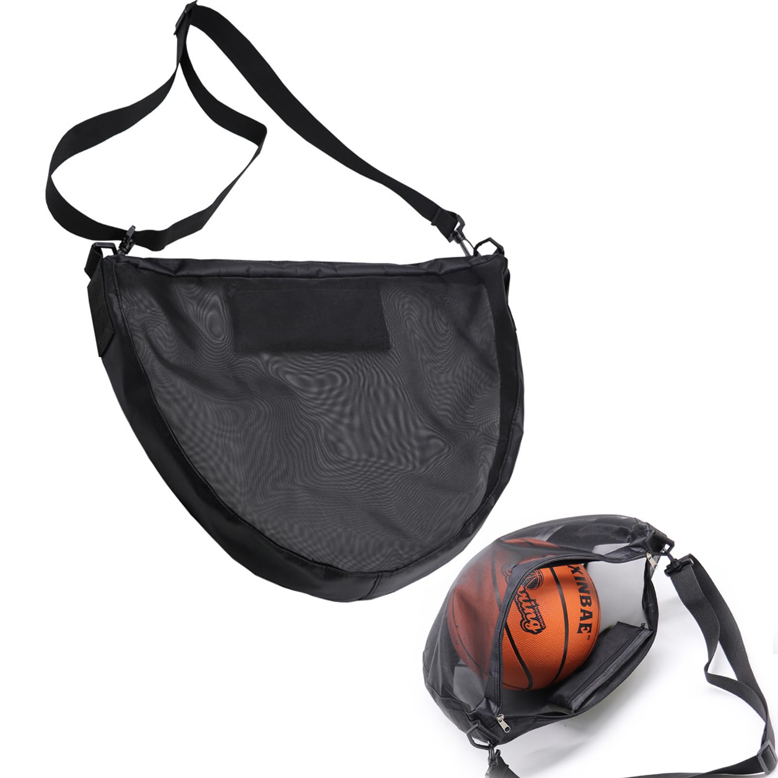 【送料無料】OptiPro ネットバッグ ボール サッカーボール 肩掛け バスケットボールバッグ 肩掛け 多機能 メッシュ 収納 スポーツ 学生 大人用 通学 通勤 旅行 50*36cm (50x36cm)
