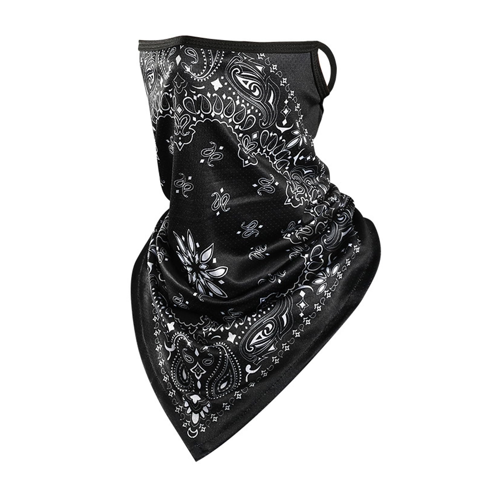 【送料無料】[OptiPro] フェイスカバー 冷感 夏用 uvカット 耳かけ式 吸汗速乾 通気性に優れ 息苦しくない 紫外線カット 日焼け対策 アウトドア キャンプ 釣り スポーツ ゴルフ バイク 男女兼用 (01)