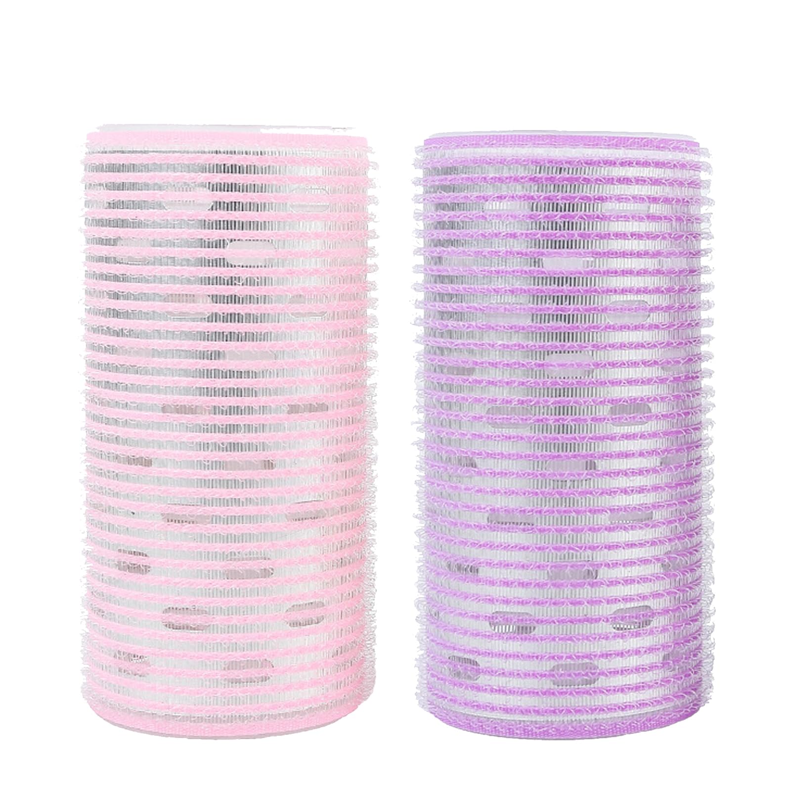 【送料無料】TerraShine 前髪カーラー 2個 簡易手動カーラー カーラー ヘアカーラー 簡易 超大型 アルミ芯加熱 手巻き ふんわり 巻きやすく 時短 自然 初心者 10.5*5cm （ピンク+パープル）