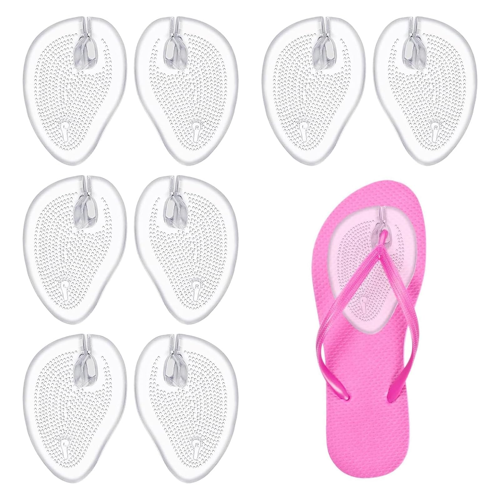 【送料無料】TerraShine つま先インソール 4組 トングカバー シリカゲルつま先パッド つま先パッド 痛..