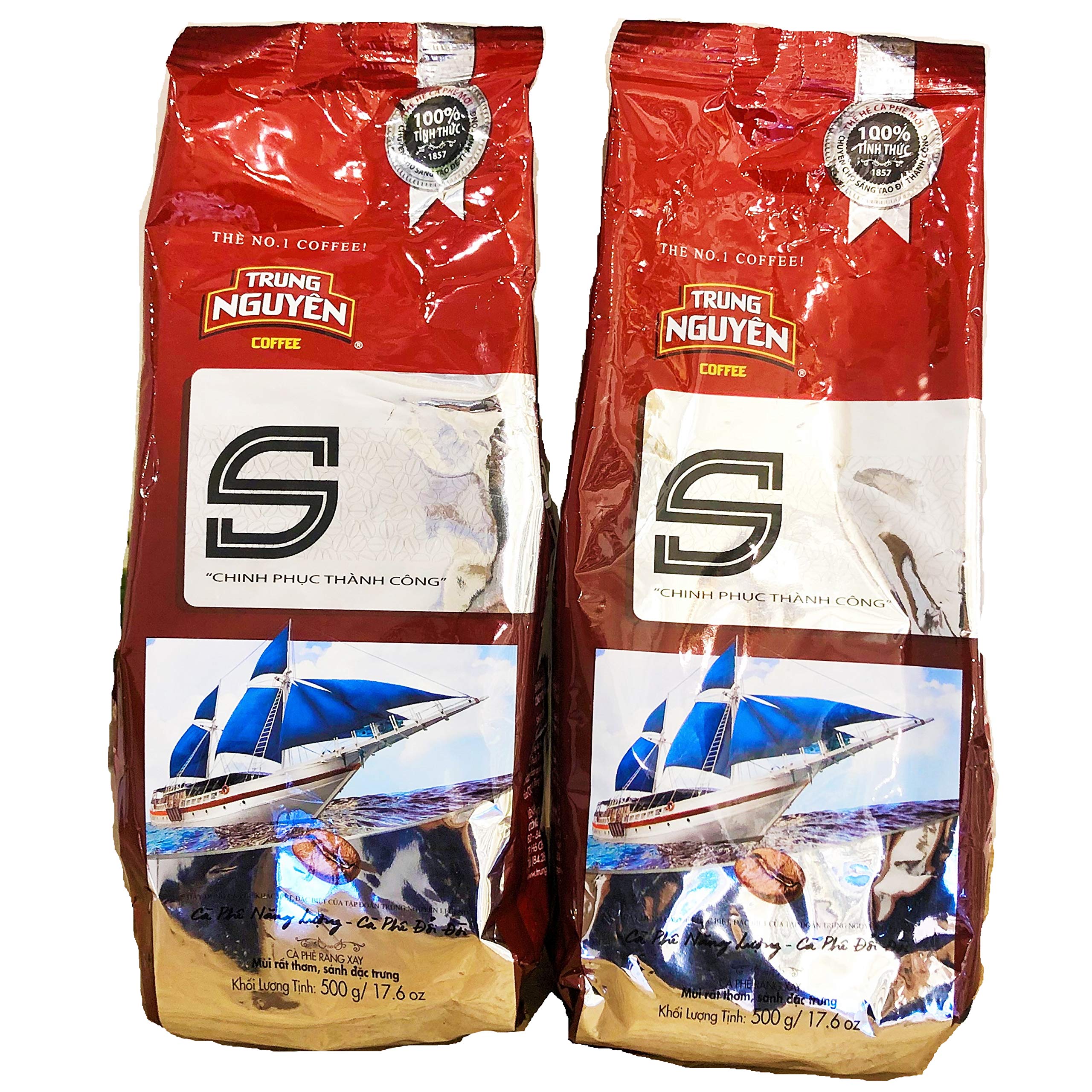 【送料無料】TRUNG NGUYEN CHINH PHUC S 1kg (徳用500gx2袋) 中挽き チュングエン ブレンドレギュラーコーヒー 専門店用ドリップ粉　ベトナムコーヒー(3.0)