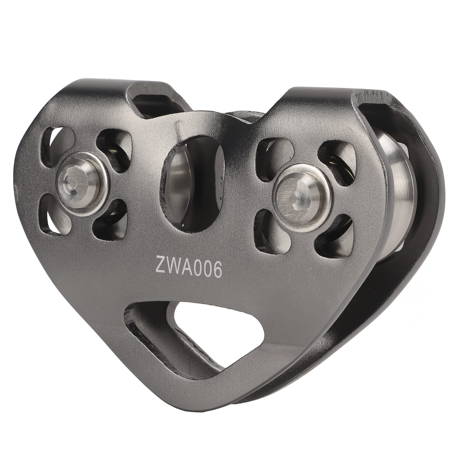 【送料無料】ジップラインプーリー、 ダブルベアリングジップラインスイベルプーリーロック、 高強度軽量タンデムスピードデュアルトロリー、 ジップラインアクセサリー 登山、ロッククライミング用