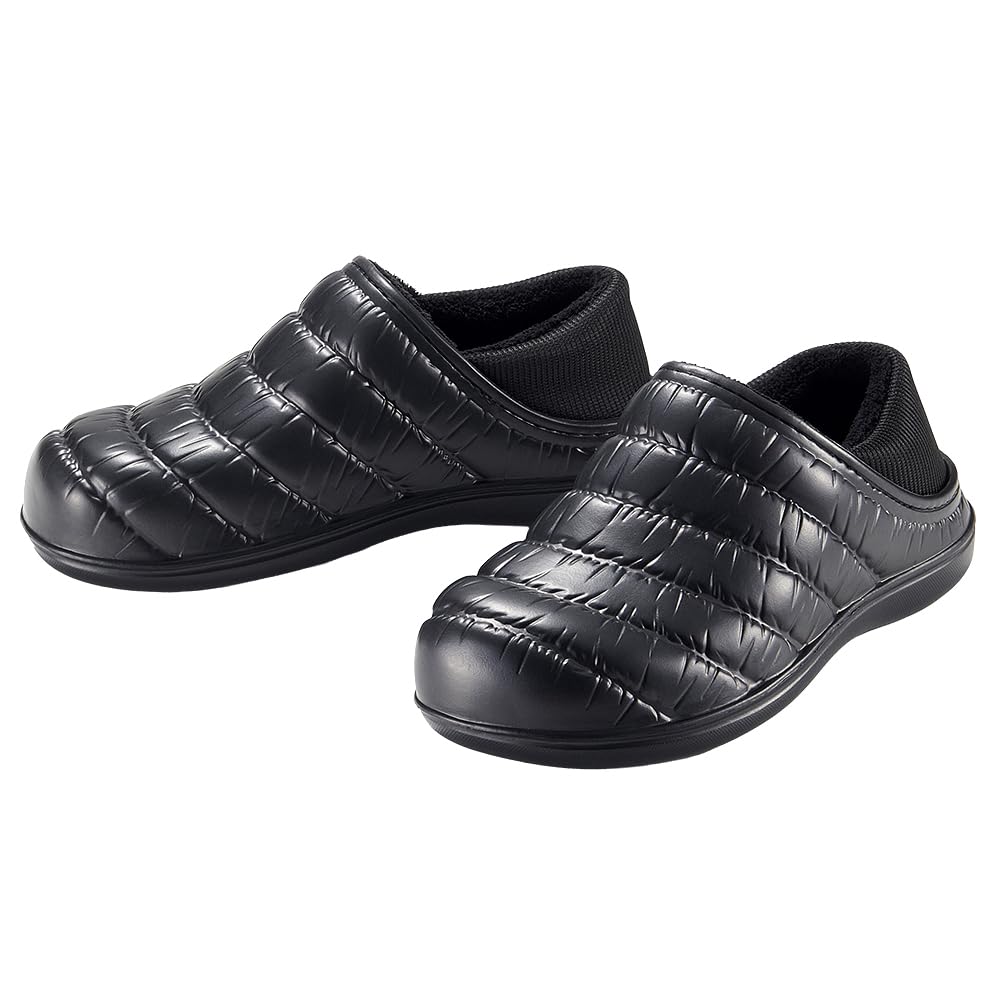 【送料無料】アイメディア(Aimedia) スリッポン サボ シューズ L ブラック かかとが踏める サンダル 2W..