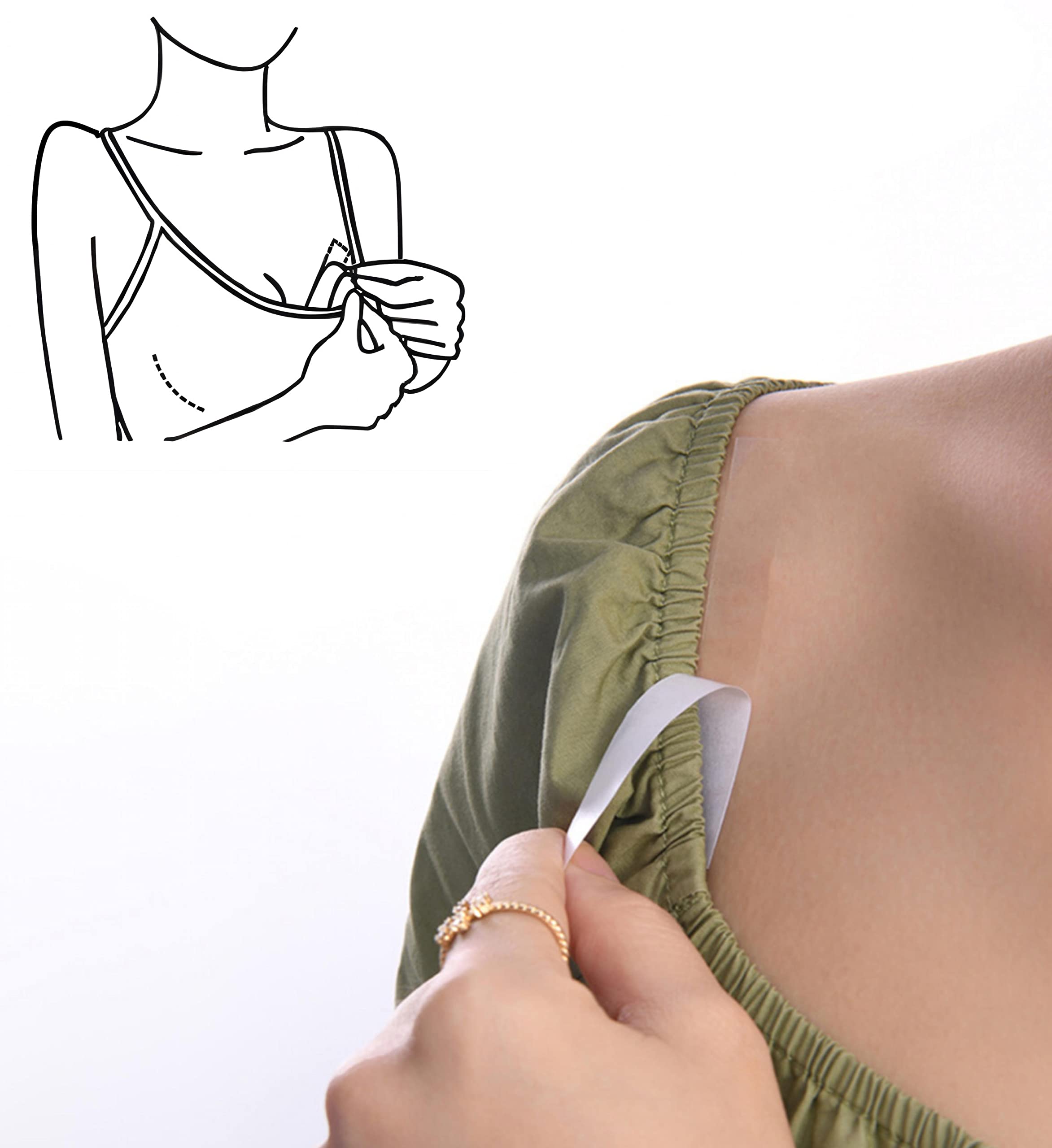 【送料無料】LIMUNJIZ 透明ステルス 肌ピタ両面テープ （72枚） 春光漏れ防止 強力接着 着崩れ防止 ズレ防止 （男女兼用） 多機能 ネクタイ固定 パンチラ見え防止 （肌に親しんで皮膚を傷つけない）ランジェリーテープ 肩ベルト固定滑り止め （12mm*85mm）衣類固定 強力