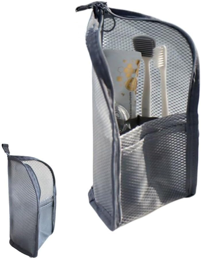 【送料無料】seimeinoki 旅行 歯ブラシ 収納ケース 携帯用 歯磨きケース 電動歯ブラシ収納 化粧筆収納 防水 洗面用具収納バッグ 旅行小物収納 携帯便利 トラベル/出張/外出 (グレー)