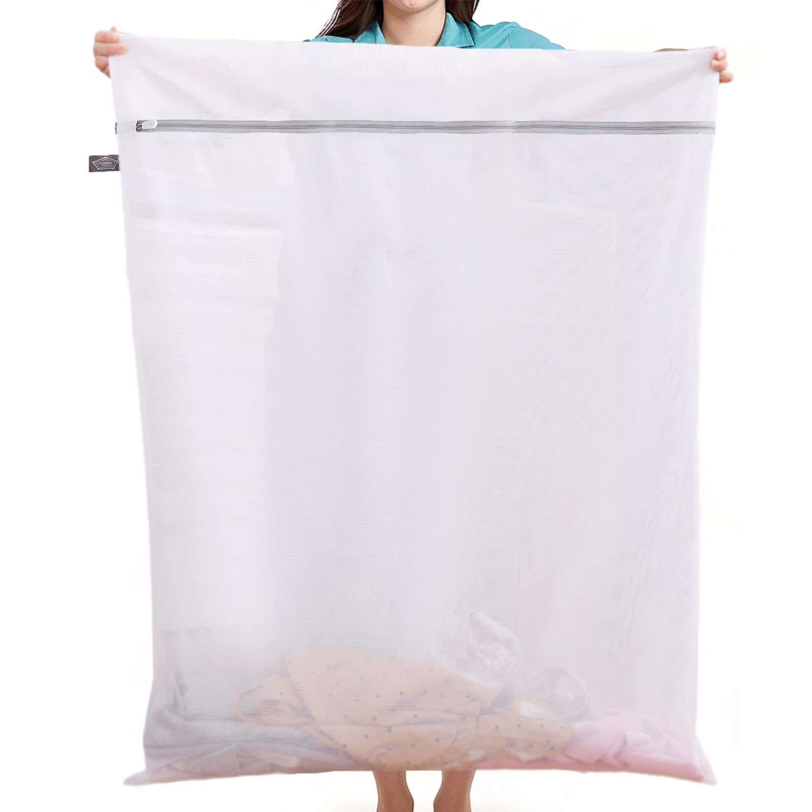 【送料無料】Kimmama メッシュ洗濯バッグ,超大型洗濯機用洗濯バッグ,キルト、カーテン用洗濯バッグ,90x..