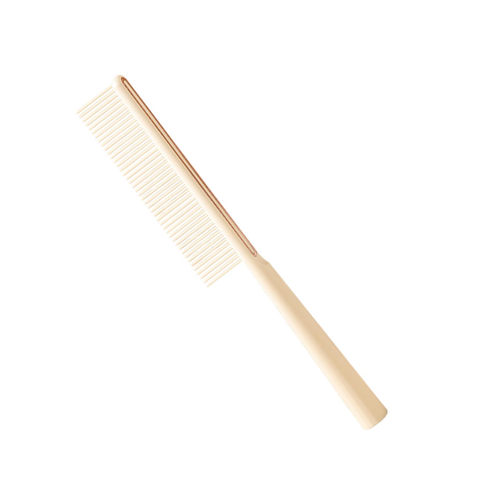 【送料無料】Akkerds フラットコーム ヘアカットコーム 丸歯ヘアカットコーム 洗いやすい(ベージュ)