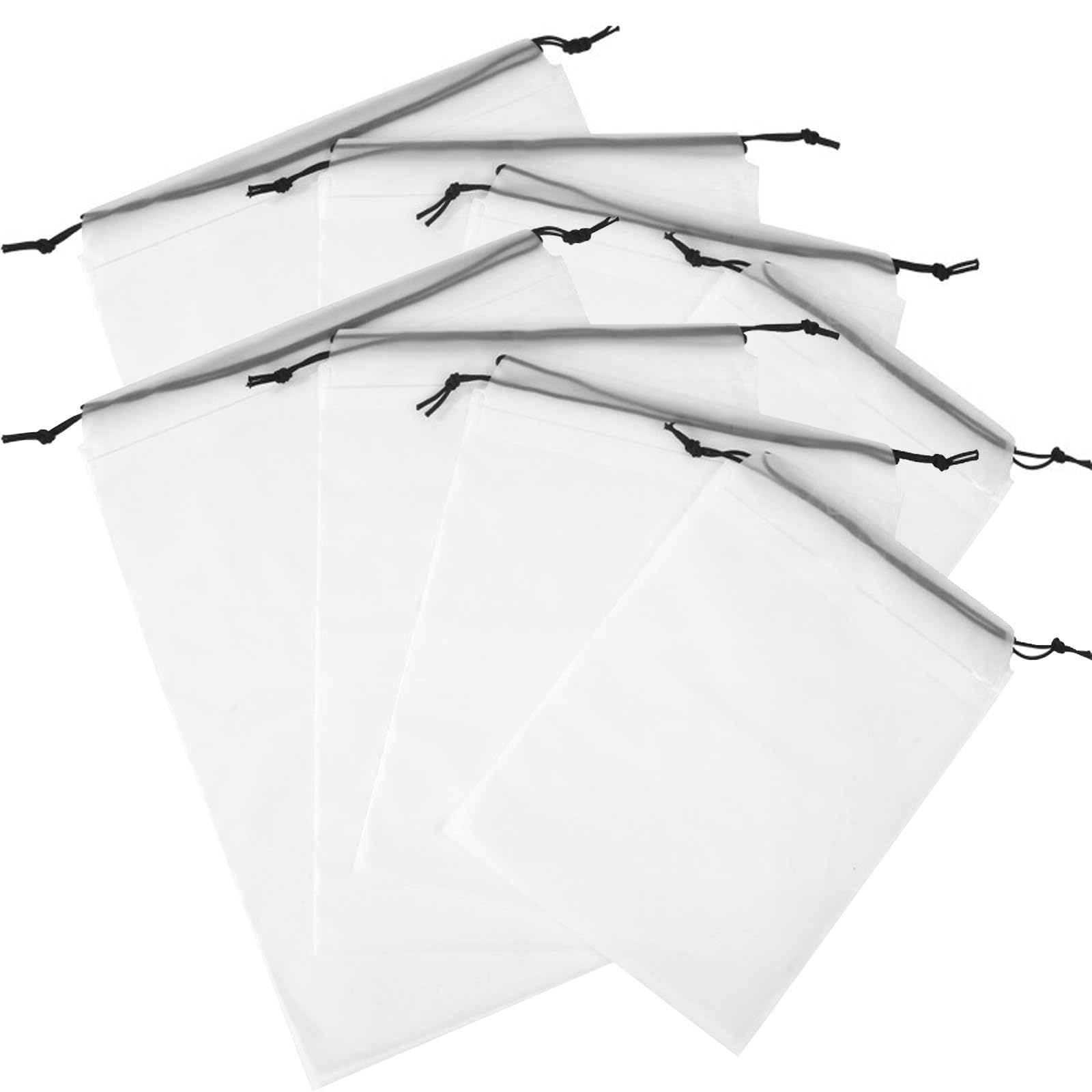 【送料無料】Akkerds スクラブビーム口収納袋 衣類袋 旅行袋 半透明 peビームポケット 防塵袋 8個入り4種類仕様 大容量