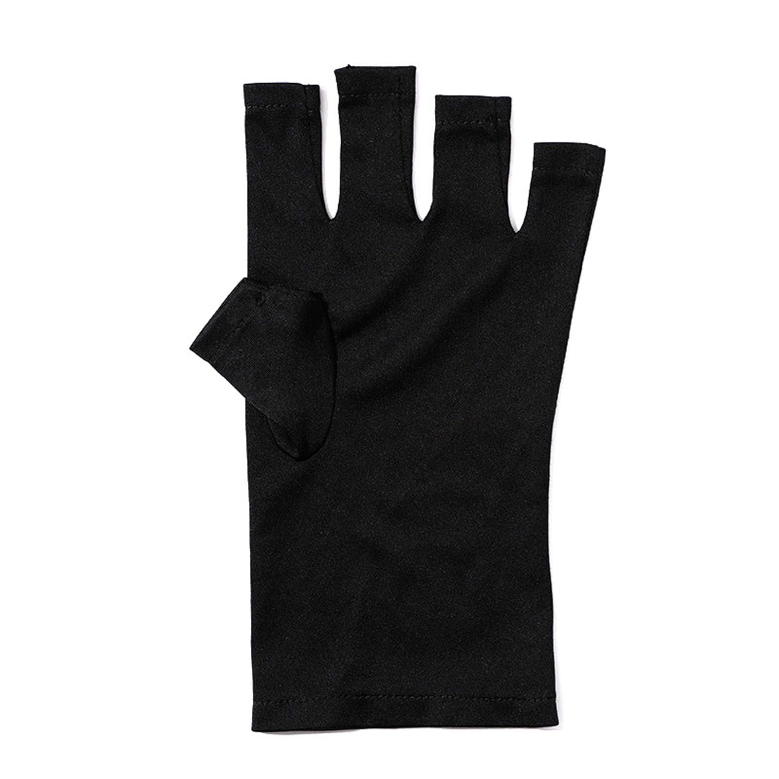 【送料無料】[Akkerds] UPF50+ UV保護手袋 保護ネイルグローブ ジェルネイルランプ用 スキンケア 指なし手袋 紫外線の害から手を防ぎます