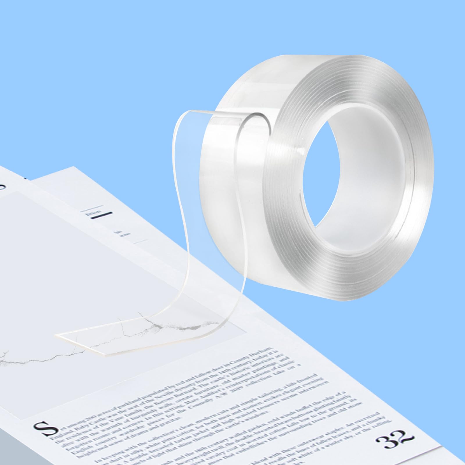 【送料無料】seimeinoki 3巻セット 絵本補修テープ 本補修テープ 製本テープ 透明 防水 片面 カバーテ..