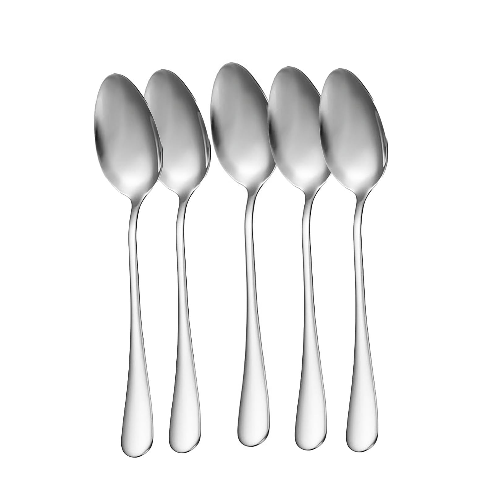 【送料無料】Akkerds デザートスプーン 6個入り ファッション ステンンレス鋼 13.5 cm ミニ 食器 銀の..