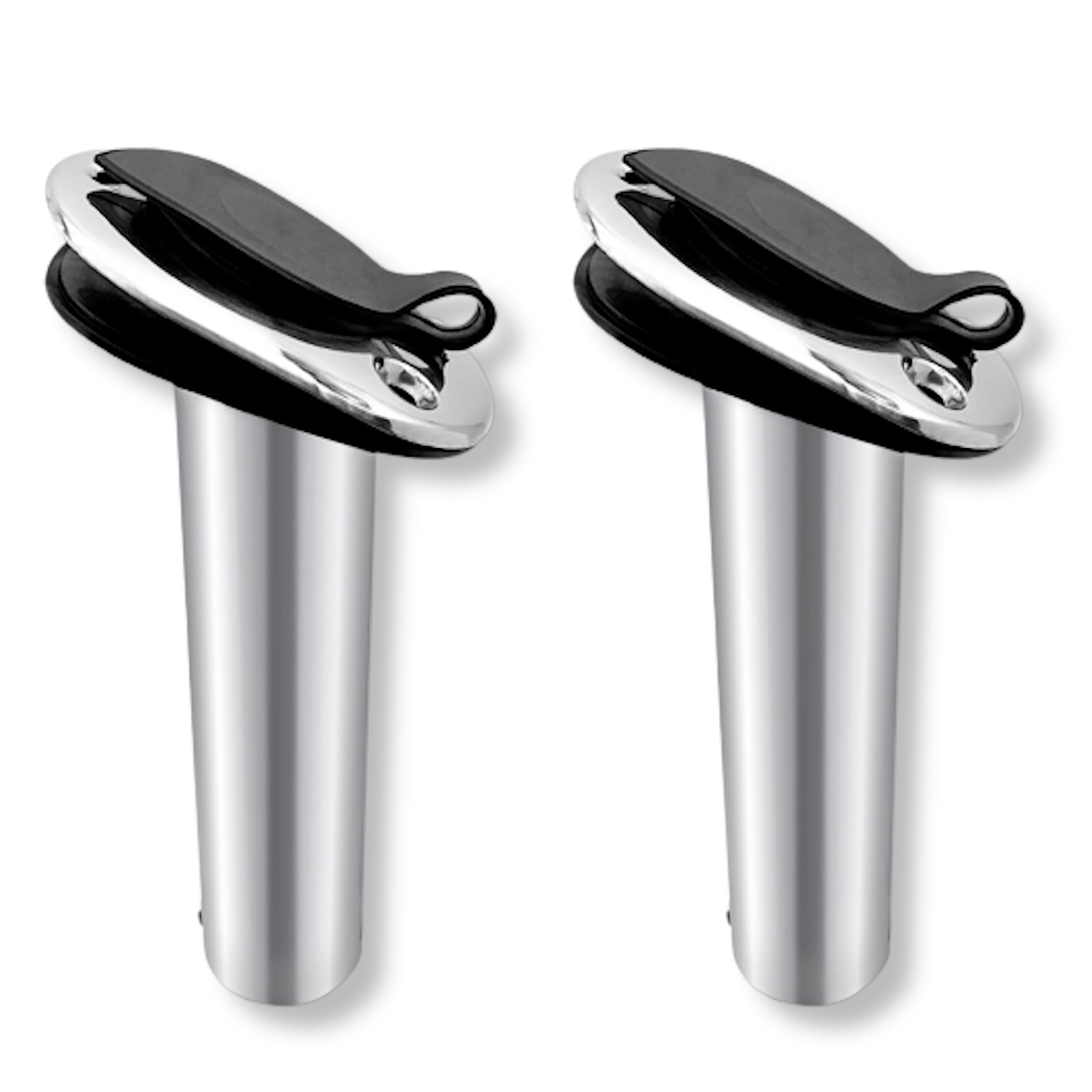 【送料無料】Lezalic ロッドホルダー 埋め込み式 ステンレス製 船べり 15度 30度 90度 竿立て 釣竿 釣り 海洋 ジギング 鯛ラバ ボート 遊漁船 シーカヤック 釣船 船釣り (90度_2個セット)