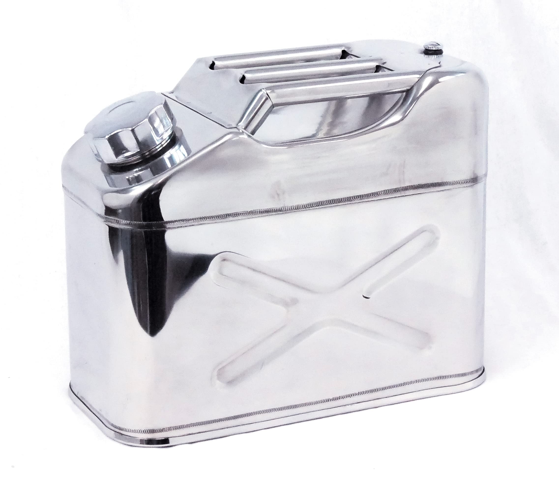 【送料無料】エマーソン(Emerson) 縦型ステンレスガソリン携行缶 10L 消防法適合品 UN 鋼板厚0.8mm ト..