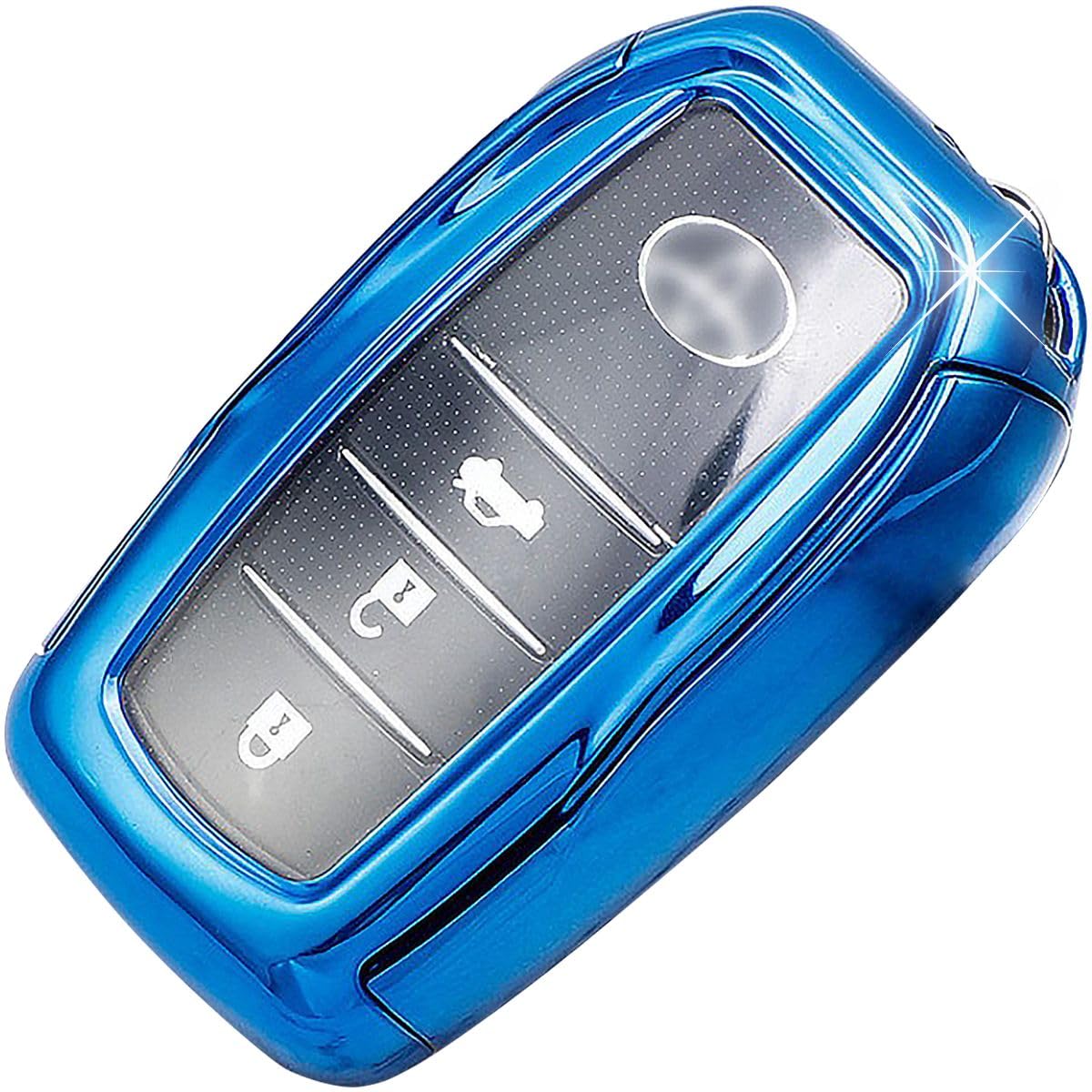 【送料無料】[anddat] トヨタ スマートキーケース キーカバー TOYOTA 豊田 鍵入れ ヤリス ノア ヴォクシー アクア シエンタ (ブルー) イタリアンレザー スマートキー収納 4連フック baggy port zys2405 トミー うさぎ coach ラッピングあり 正規品 レディース ピンク セ