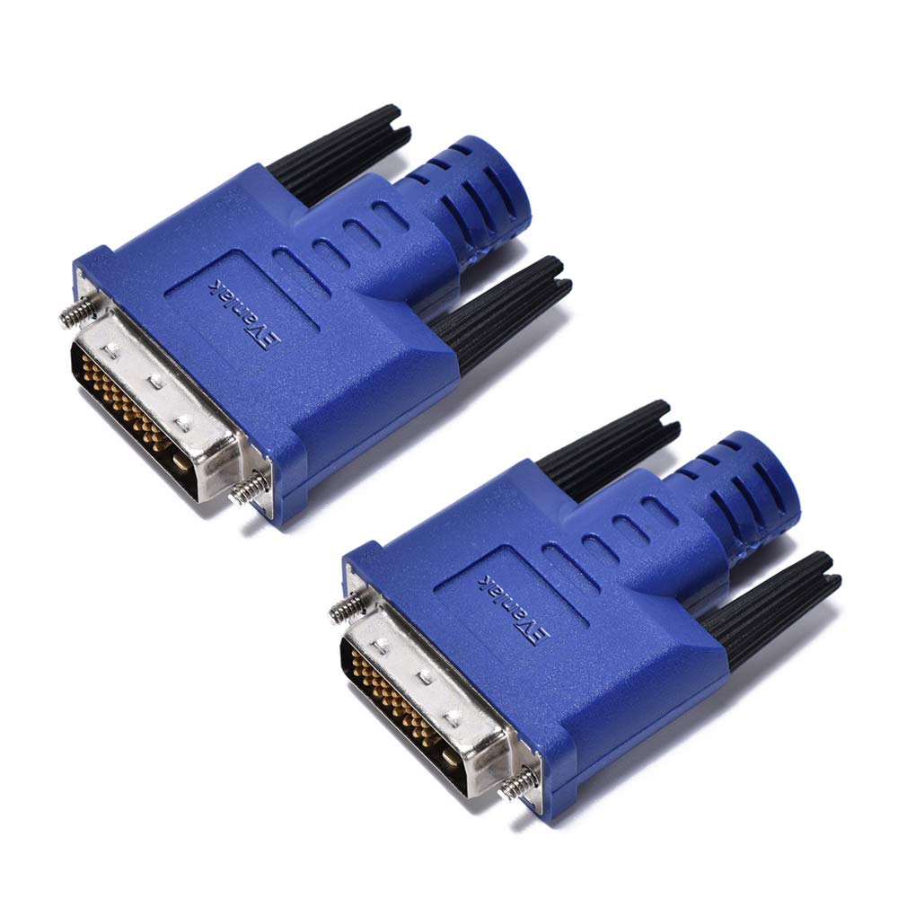 【送料無料】Evanlak DVI ダミープラグ 機能的に安定 ダミープラグ ヘッドレスゴースト バーチャルディスプレイ RGBモニター ヘッドレスディスプレイエミュレータ オペレーティングシステム ブート/ロード解像度 1920x1080@60hz 最大2560x1600@Hz 2P。