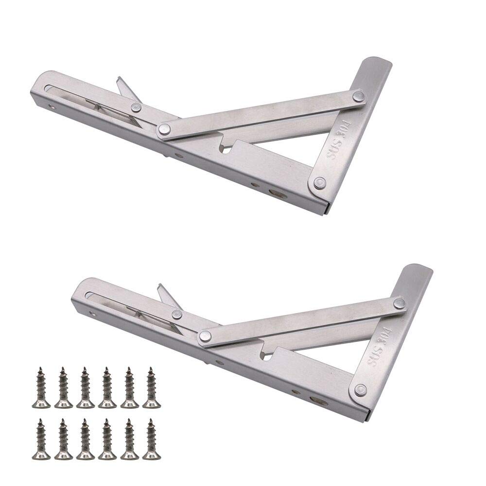 【送料無料】2個のNUZAMAS 10インチ折りたたみシェルフブラケット、10インチ折りたたみシェルフブラケ..