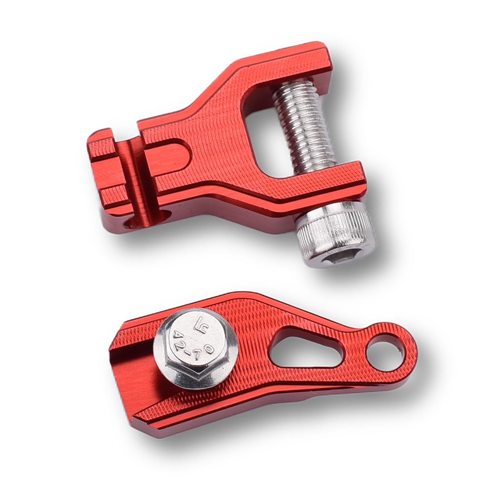 【送料無料】LEDISHUN バイク 1フィンガークラッチ スズキ GSX250R (DN11A) Vストローム250 GSR250全年式 に適合 (赤)