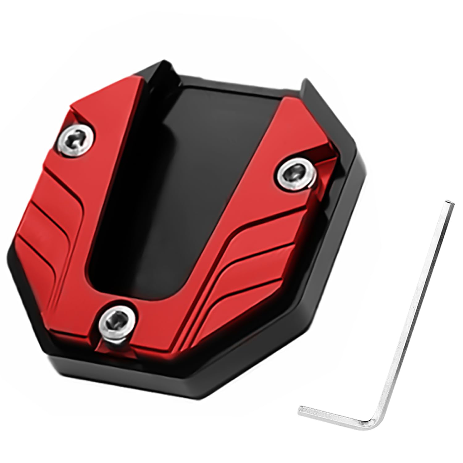 【送料無料】ADOFUN バイク サイドスタンド オートバイサイドスタンドマット アルミニウム合金 サイド..