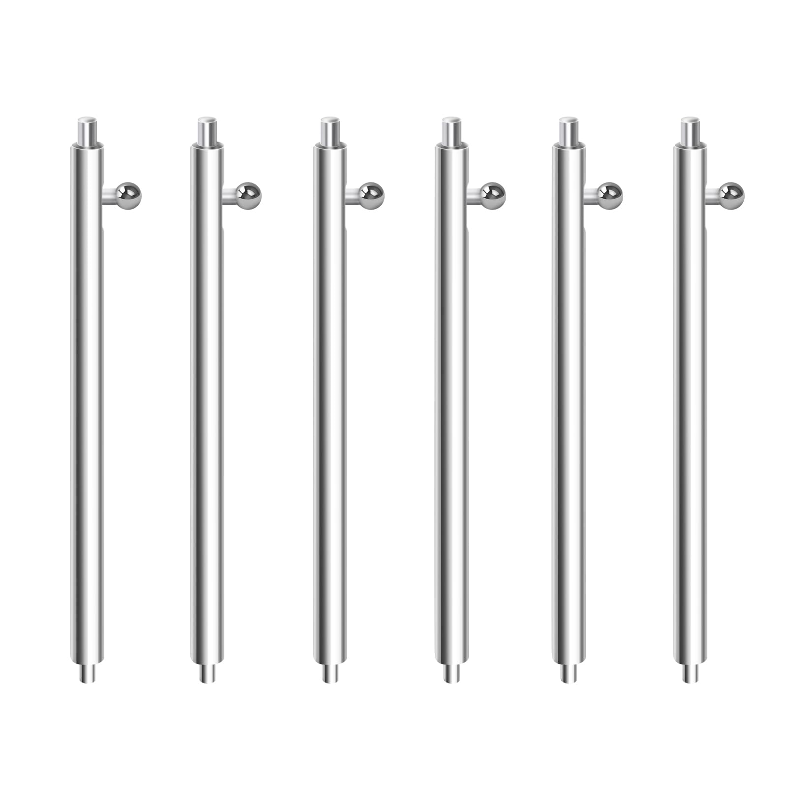【送料無料】[GOHHME] 時計バンドバネ棒 6本セット22mm 20mm 18mmステンレス製 時計工具 時計ベルトバ..