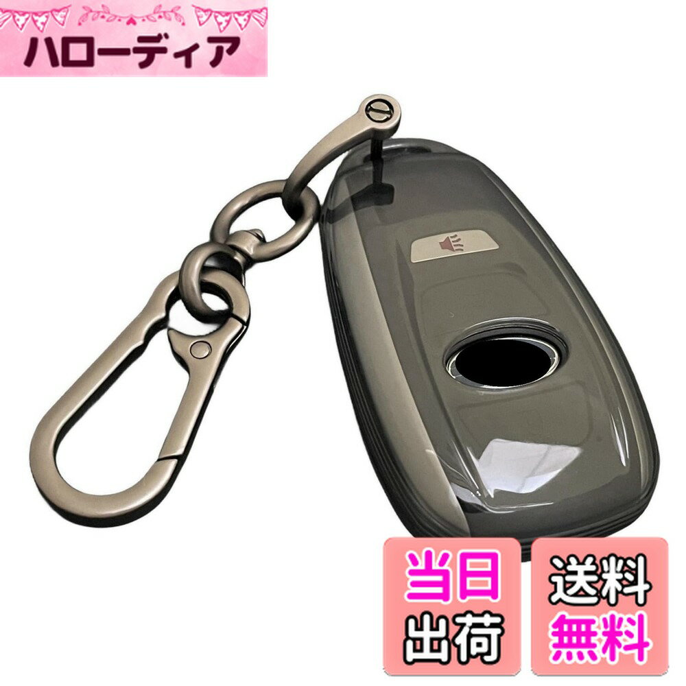 【送料無料】[YANMW] フォレスター キーケース 適合 スバル レヴォーグ キーカバー インプレッサ G4 WRX S4 STI XV Outback BRZ スマピタくん キーホルダー おしゃれ キーリング (ブラック)