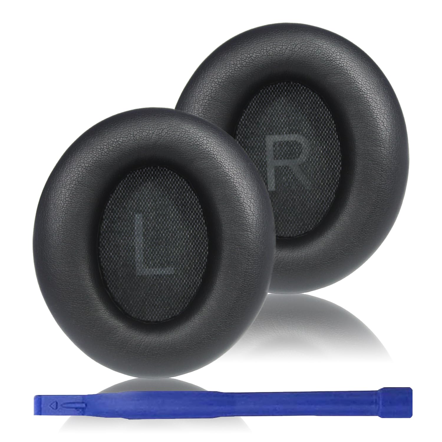 【送料無料】Adhiper の交換用イヤーパッドは Anker Soundcore Space Q45 ヘッドフォンと互換性があります, Q45 のイヤーパッドは快適なプロテインレザーと柔らかいメモリーフォームで作られています(ブラック)
