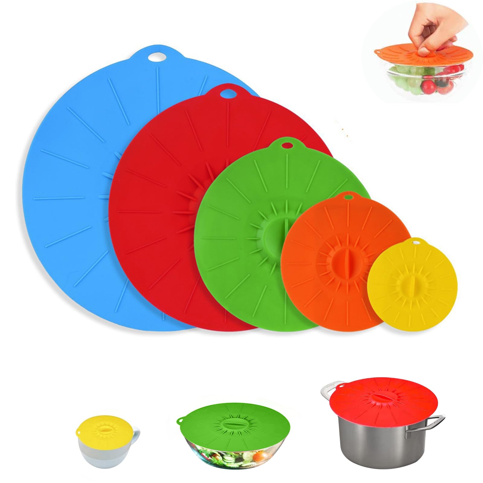 【送料無料】GHDVOP シリコン蓋 シリコンラップ フライパン 落し蓋 耐熱耐冷 シリコンふた 鍋蓋シリコ..