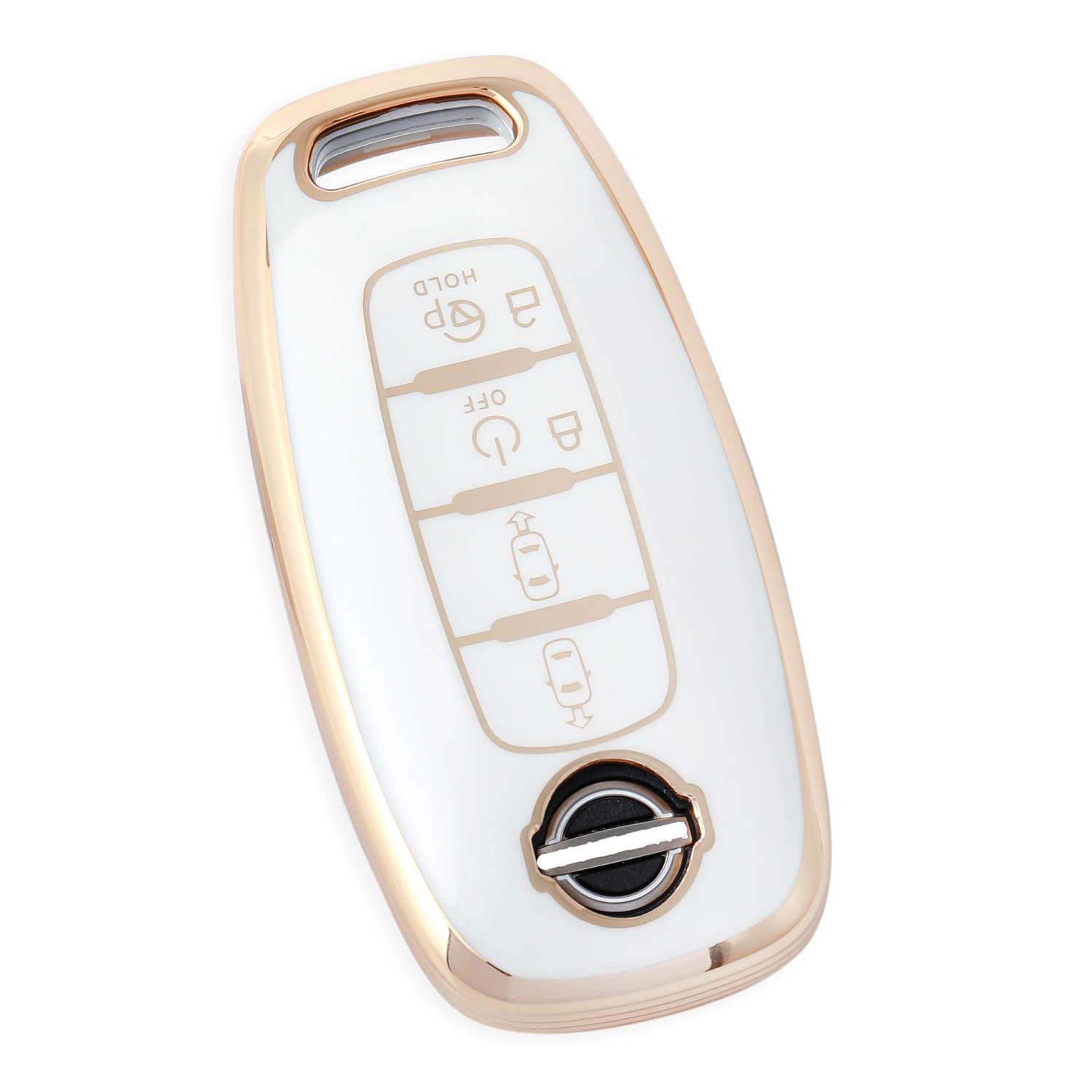 【送料無料】[YANMW] 新型セレナキーケース 適合日産セレナC28系プロパイロットキーカバー(ホワイト)