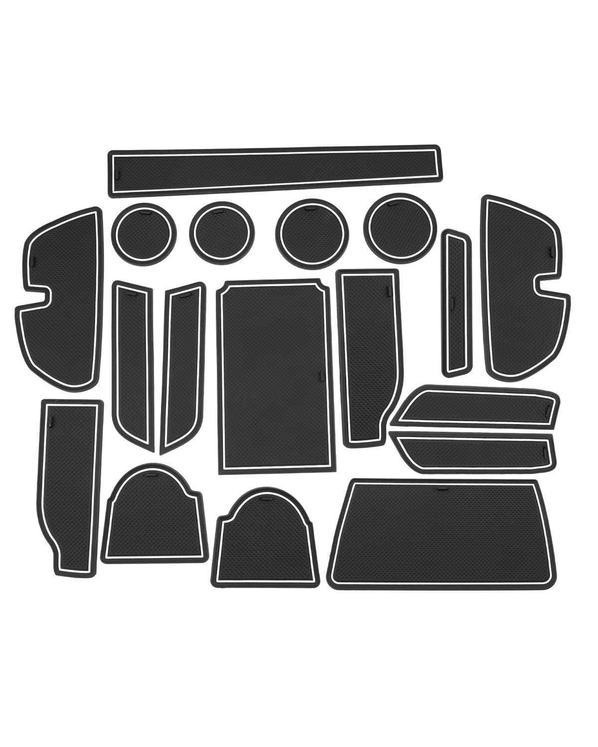 【送料無料】SXCY 2022新型 スバル クロストレック GU系 インテリアラバーマット インテリアマット 滑り止め ドアポケットマット コンソール 騒音防止 キズ防止 簡単取付 カスタム アクセサリ 内装パーツ (ルミナスホワイト)