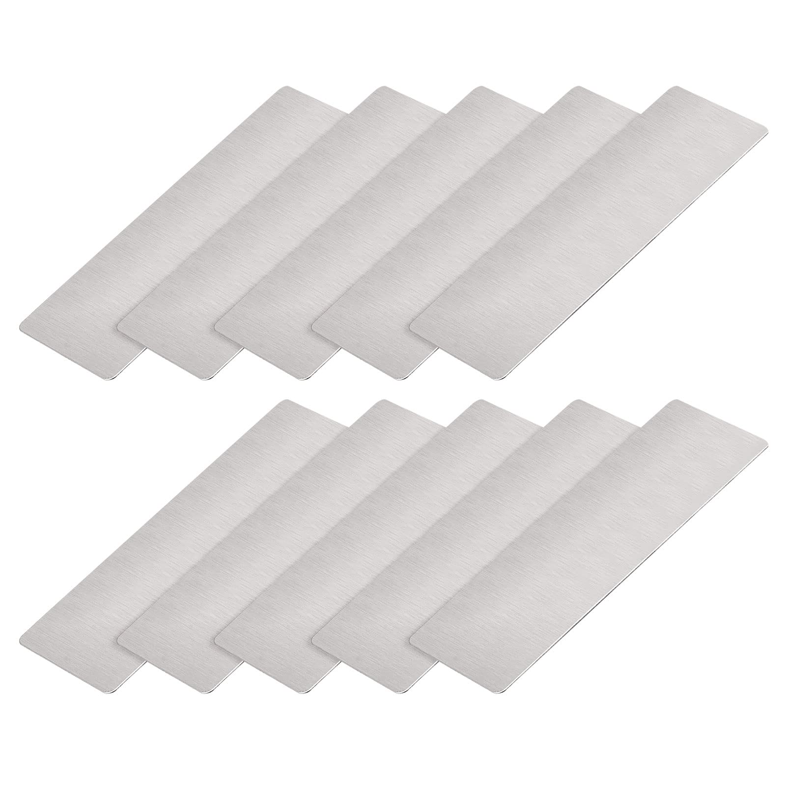 【送料無料】METALLIXITY ブランクメタルカード 機械プレート ネーム印刷カード 80mm x 30mm x 0.4mm 2..