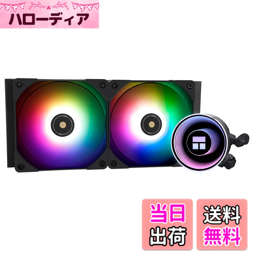 ������̵����Thermalright Frozen Notte 240 BLACK ARGB ����CPU�����顼��240mm�֥�å�CPU�����顼���͡����֥�P...
