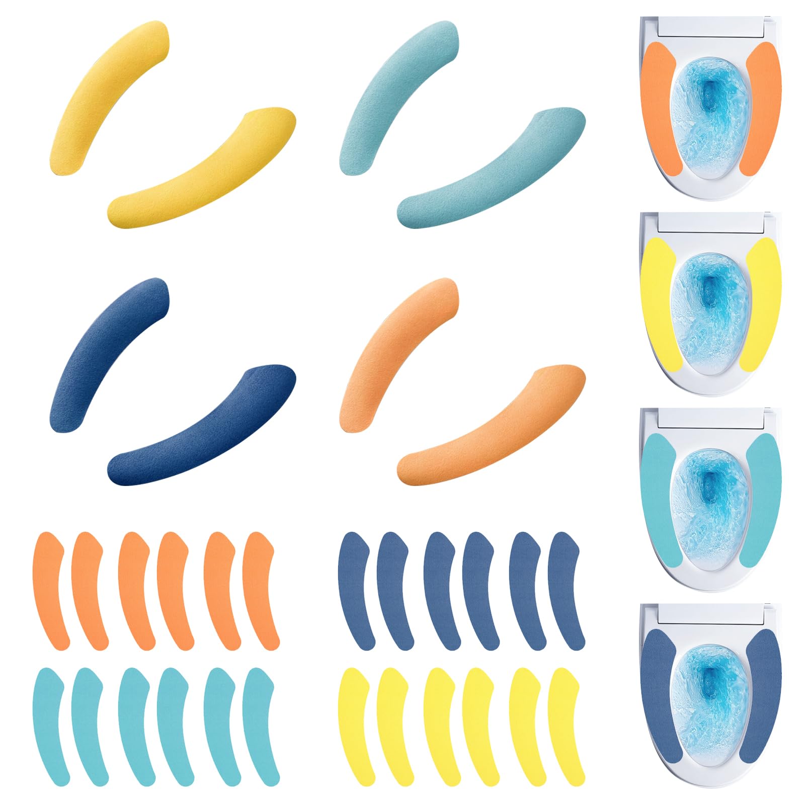 【送料無料】siawadeky 使い捨て 便座シート 24組 便座カバー 貼るタイプ 携帯用 トイレカバー やさし..