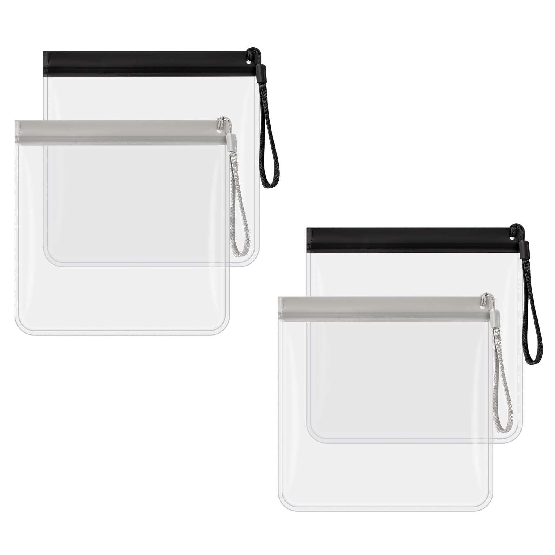 【送料無料】siawadeky 旅行用ポーチ 4枚セット 透明 ビニールバッグ 機内持ち込み 防水 ジッパーバッ..