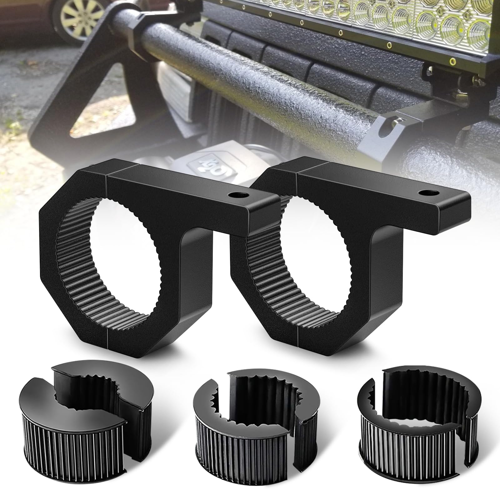 【送料無料】Samman 取り付けブラケット パイプ挟み込み型 ルーフキャリア ステンレス 頑丈 穴をあけ不..