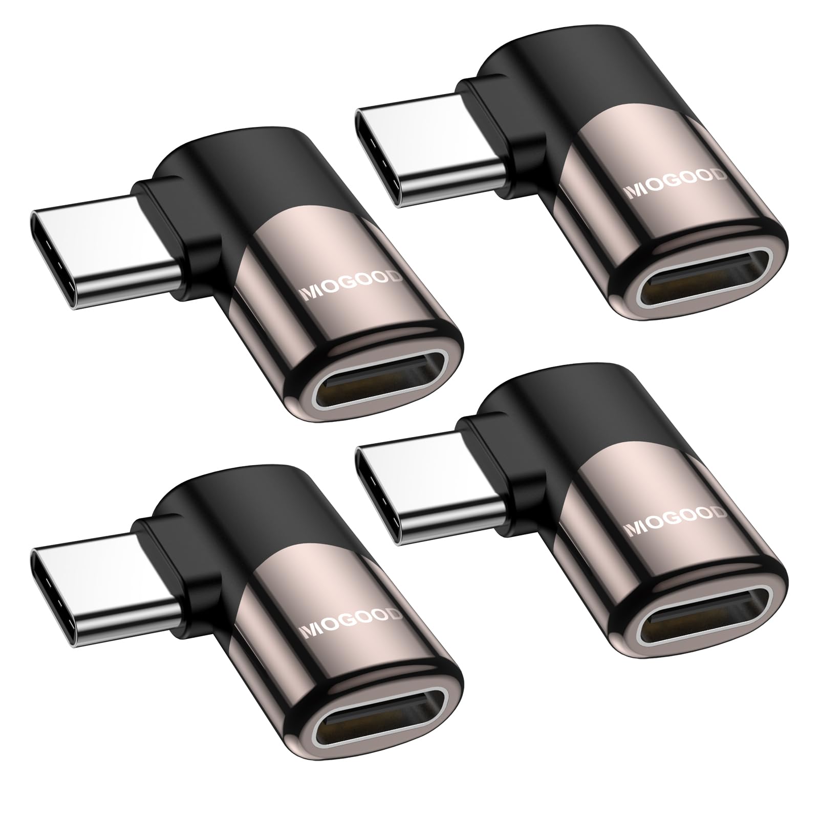 【送料無料】MOGOOD Type C 変換 アダプター 左右 90° L字 USB Cオス対メス USB Cエクスパンダ 40Gbps..