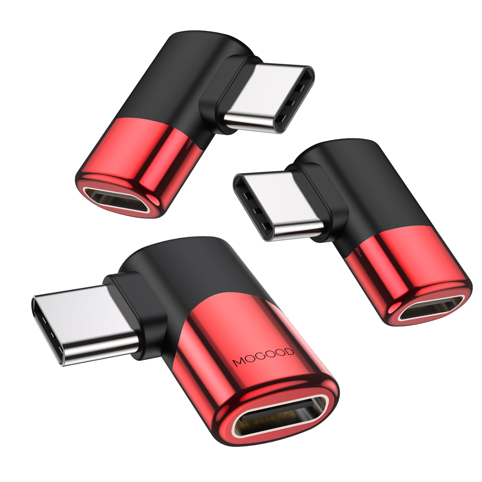 【送料無料】MOGOOD Type C 変換 アダプター 左右 90° L字 USB Cオス対メス USB Cエクスパンダ 40Gbps..