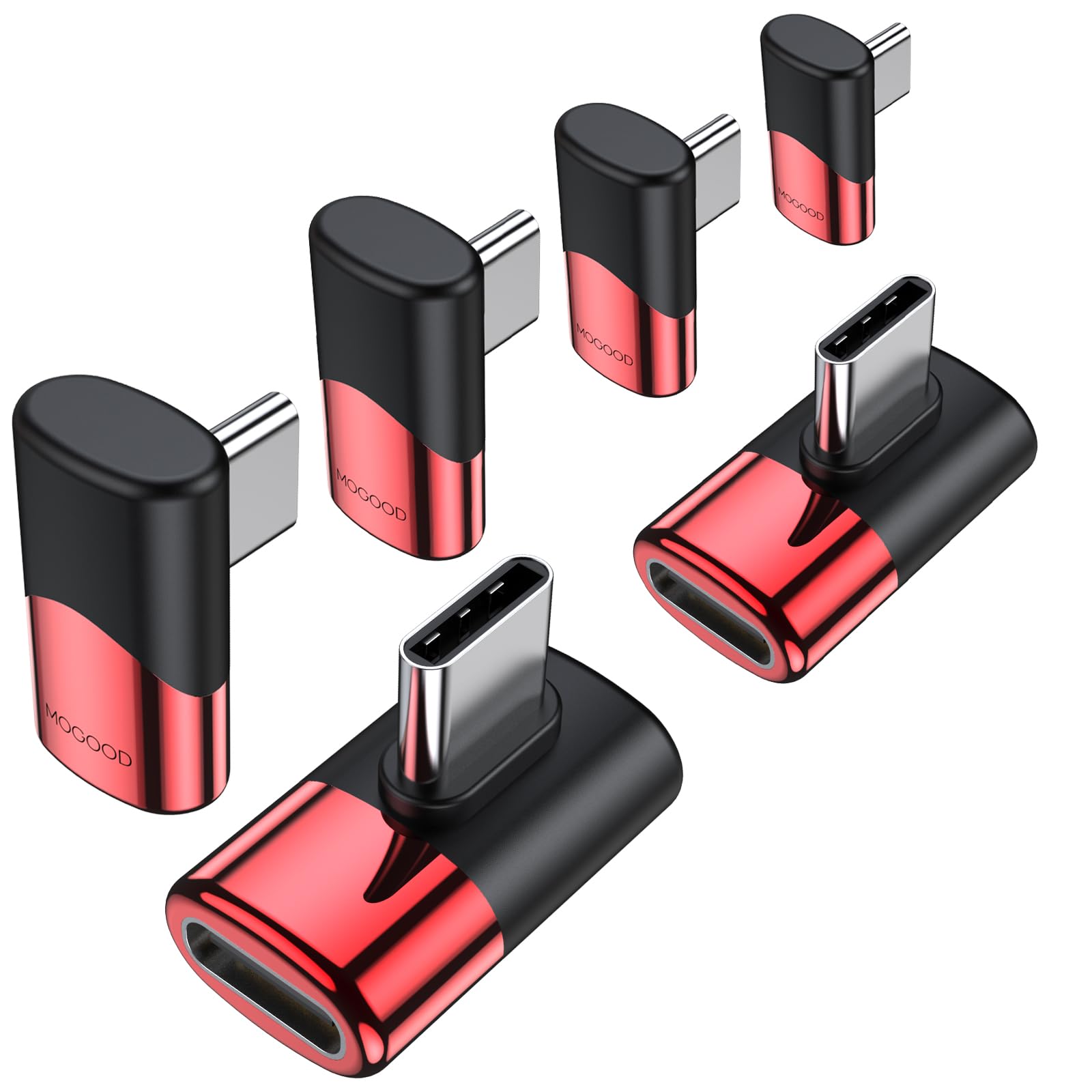【送料無料】MOGOOD Type C 変換 アダプター 左右 90° サイドベント40Gbps高速データ転送 8K@60Hz映像..