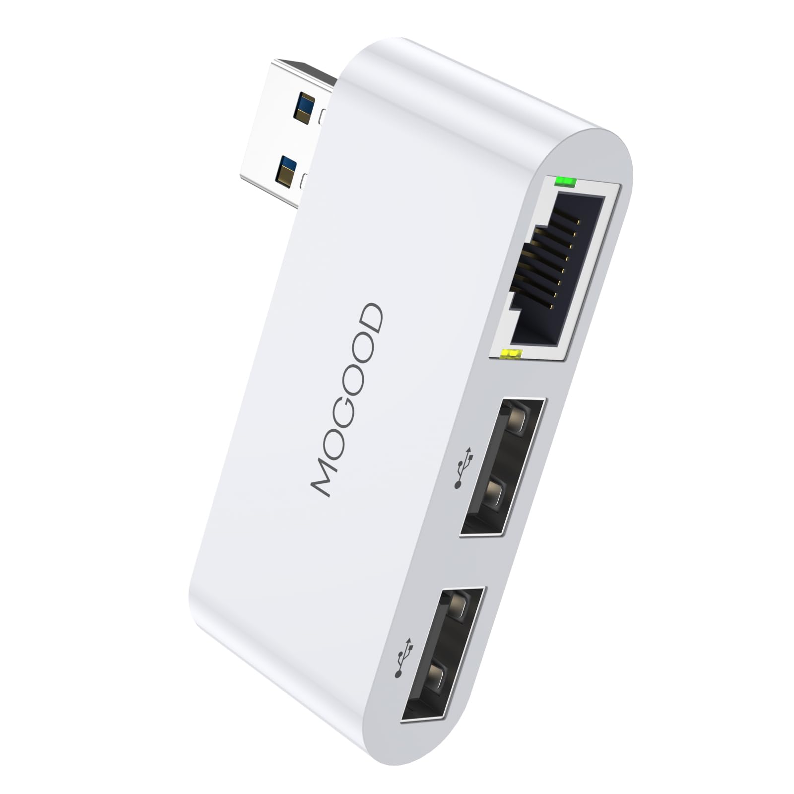【送料無料】MOGOOD LANアダプター Type A to RJ45 1000Mbps 3 in 1 USBハブ 2*USB2.0ポート ギガビットイーサネット ノートパソコン PC、MacBook、Surface、XPS、Windows、Linux、MacOSなどに対応
